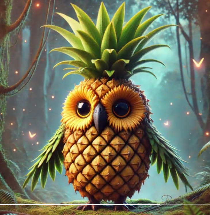 Ananasita Owlita Italian Brainrot character