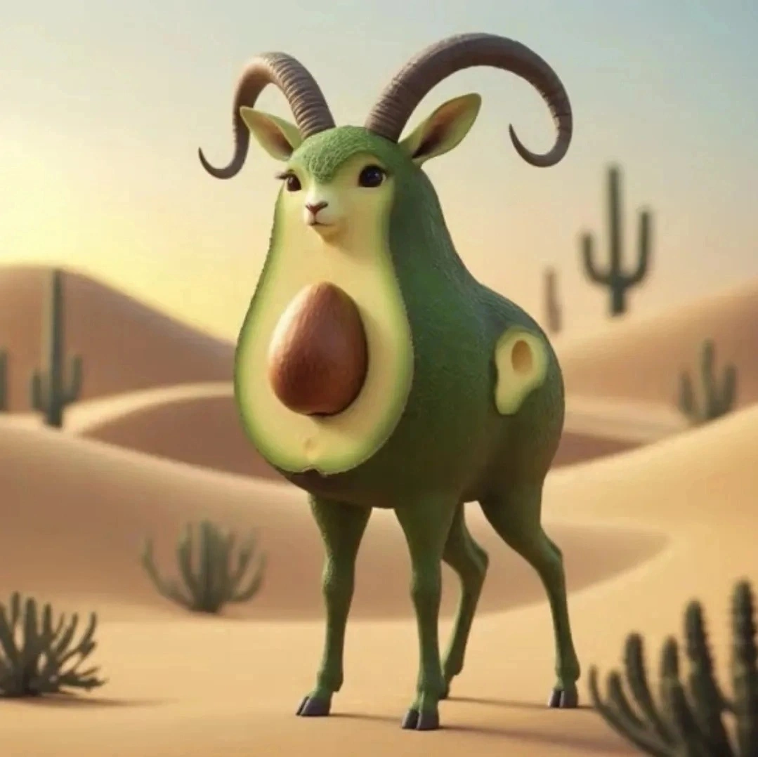 Avocadini Antilopini Italian Brainrot character