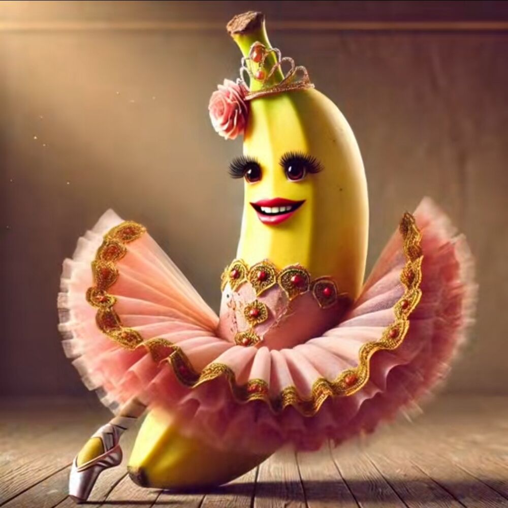 Banana Ballerina Italian Brainrot character
