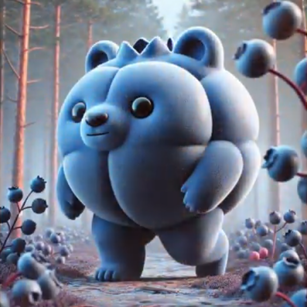 Blueberrini Tatticini Italian Brainrot character