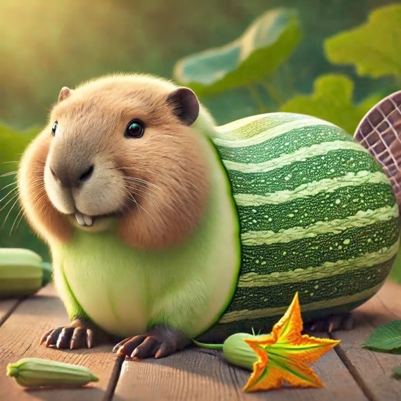 Bobrini Zucchini Italian Brainrot character