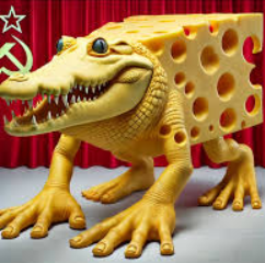 Coccodrillo Formaggioso Italian Brainrot character