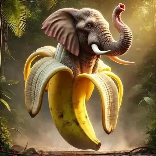 Elephantuchi Bananuchi Italian Brainrot character