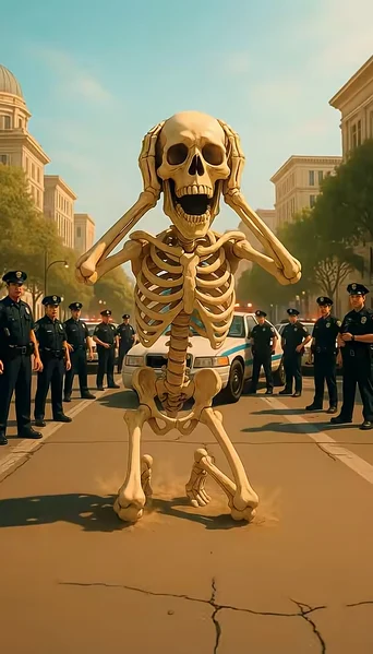 Nooo la polizia noo Italian Brainrot character