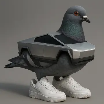 Piccione Macchina Italian Brainrot character