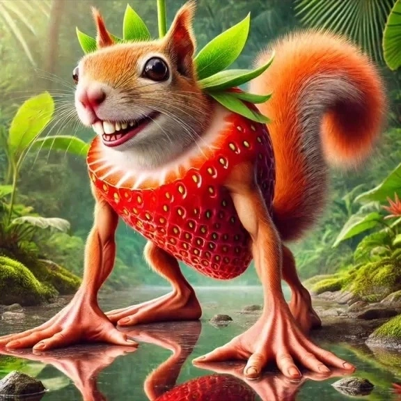 Pipi Strawberry Italian Brainrot character