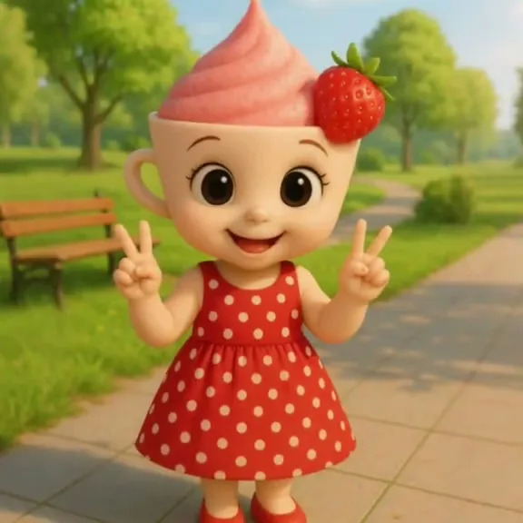 Strawbelina Putriana Italian Brainrot character